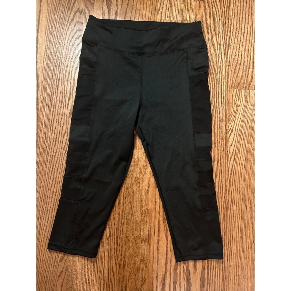 Women's Back Athletic Exercise Cropped Leggings size S
